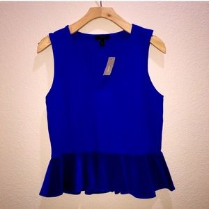 J Crew peplum top